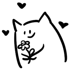 [LINEスタンプ] 奇妙な猫ちゃん