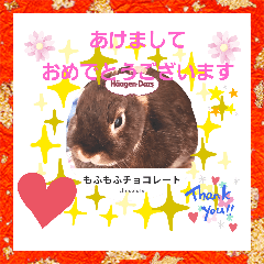 [LINEスタンプ] うさスタンプ正月！