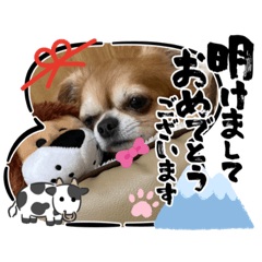 [LINEスタンプ] うちのてつ年賀状