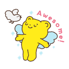 [LINEスタンプ] 幸せの黄色いクマちゃん