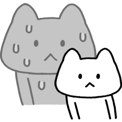 [LINEスタンプ] 淡々とした猫