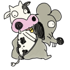 [LINEスタンプ] 丑年の牛