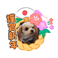 [LINEスタンプ] わんこの新年