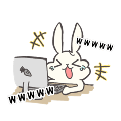 [LINEスタンプ] あいりすたんぷ(推しマ うさぎver)の画像（メイン）