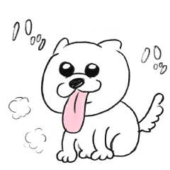 [LINEスタンプ] つねに息の切れてる犬のスタンプお正月ver.