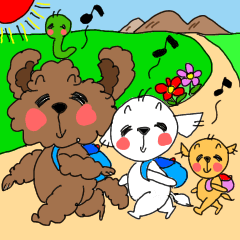 [LINEスタンプ] わん・わん・わんトリオ2