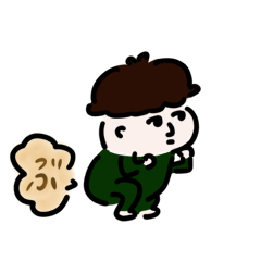 [LINEスタンプ] マッシュルームな無表情サラリーマン。