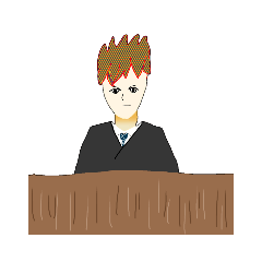 [LINEスタンプ] 髪染かりそめ裁判官