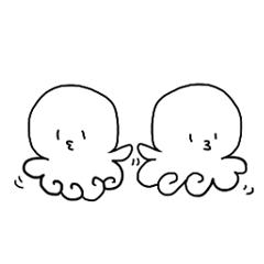 [LINEスタンプ] さらに感受性強めのたこちゃん