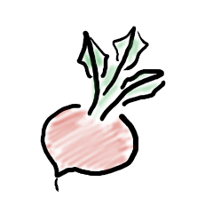 [LINEスタンプ] 手書きの野菜