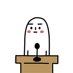 [LINEスタンプ] コンシギの記者会見 韓国語