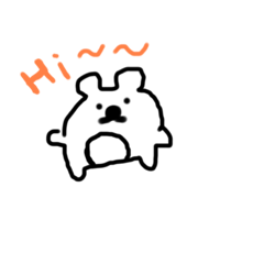 [LINEスタンプ] リンちゃんの透明クマ1