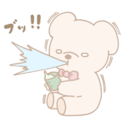 [LINEスタンプ] 色素薄い系くま