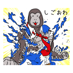 [LINEスタンプ] 筋トレ大好きゴリゴリマッスルゴリラ