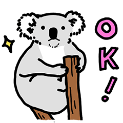 [LINEスタンプ] マイペースなコアラたち