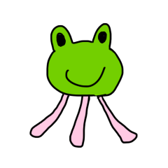 [LINEスタンプ] かえるくらげ