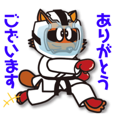 [LINEスタンプ] 空手部のタヌキくん！