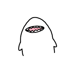 [LINEスタンプ] 仰向けのサメ