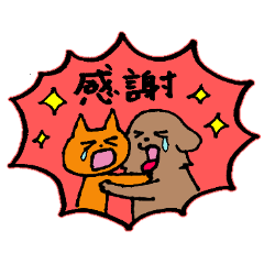 [LINEスタンプ] 犬と猫 日常の言葉の画像（メイン）