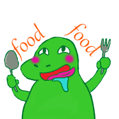 [LINEスタンプ] ダンズィードット何食べるアンサー