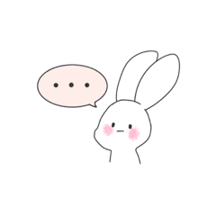 [LINEスタンプ] 寂しがり屋なうさぎの日常