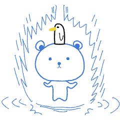 [LINEスタンプ] しろくまくん.