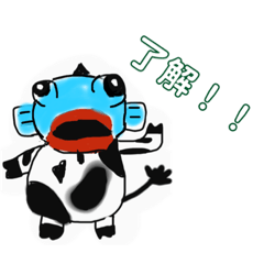 [LINEスタンプ] 体を間違えた魚