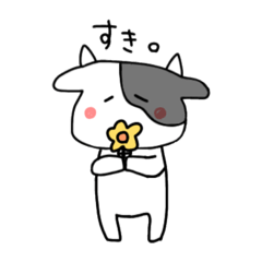 [LINEスタンプ] うしとうさぎとときとぎBob