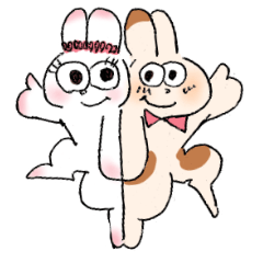 [LINEスタンプ] 胸がきゅんぴょこ！の画像（メイン）