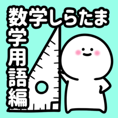 [LINEスタンプ] 数学しらたま【数学用語】